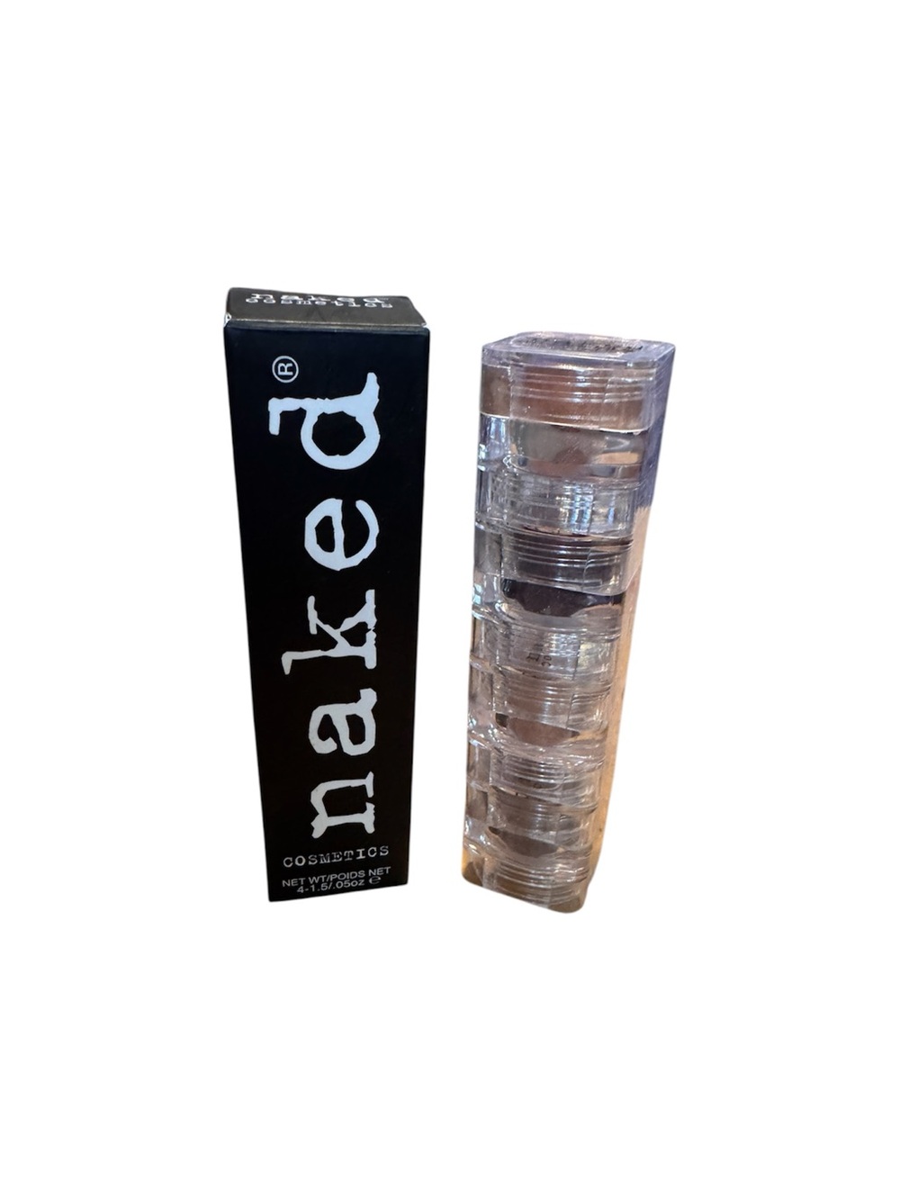 Naked Cosmetics 4-Piece Loose Pigment Stack New With Heat Damage